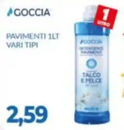 GeD Shopping Goccia detergente pavimenti talco e felce offerta