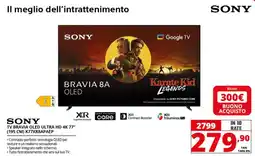 Comet Sony TV Bravia OLED Ultra HD 4K 77" offerta