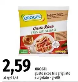 Famila Market Orogel gusto ricco tris grigliato offerta