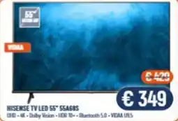 Vantaggi Sottocasa HiseNSE TV LED 55" 55A68S offerta
