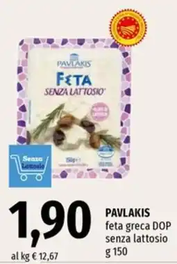 Famila Market Pavlakis feta greca DOP senza lattosio offerta