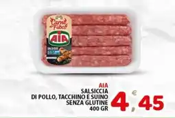 Premium Supermercati AIA Salsiccia di pollo, tacchino e suino senza glutine offerta