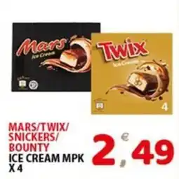 Premium Supermercati Mars/Twix/Snickers/Bounty ice cream mpk offerta
