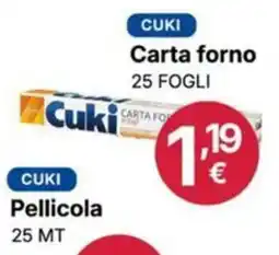 Ingroshop Cuki carta forno offerta