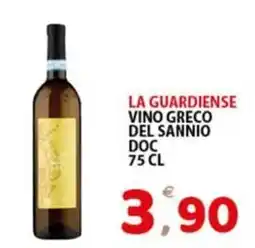 Premium Supermercati La Guardiense Vino Greco del Sannio DOC offerta