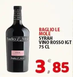 Premium Supermercati Baglio le Mole Syrah Vino Rosso IGT offerta