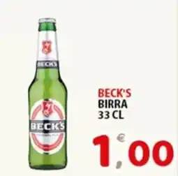 Premium Supermercati Becks birra offerta