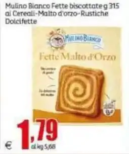 Elite Mulino Bianco Fette Malto d'Orzo offerta