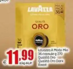 Elite Lavazza A Modo Mio Qualità Oro offerta