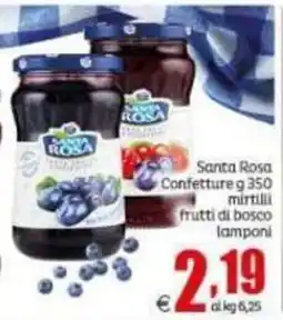 Elite Santa Rosa Confettura mirtilli frutti di bosco lamponi offerta