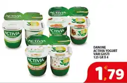 Premium Supermercati Danone Activia yogurt offerta