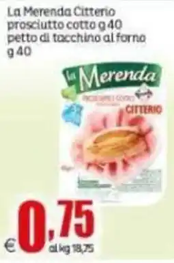 Elite La Merenda Citterio prosciutto cotto offerta