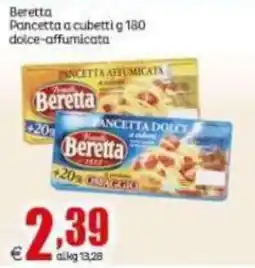 Elite Pancetta a cubetti Beretta dolce-affumicata offerta