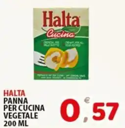 Premium Supermercati Halta panna per cucina vegetale offerta