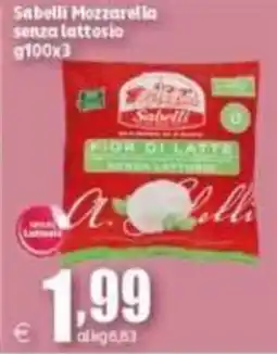 Elite Sabelli Mozzarella senza lattosio offerta