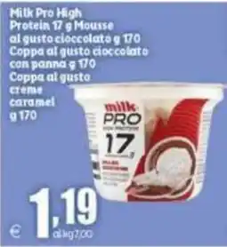 Elite Milk Pro High Protein 17 g Mousse al gusto cioccolato offerta