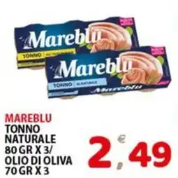 Premium Supermercati Mareblu tonno naturale offerta