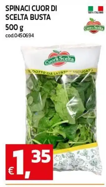 Spinaci cuor di scelta