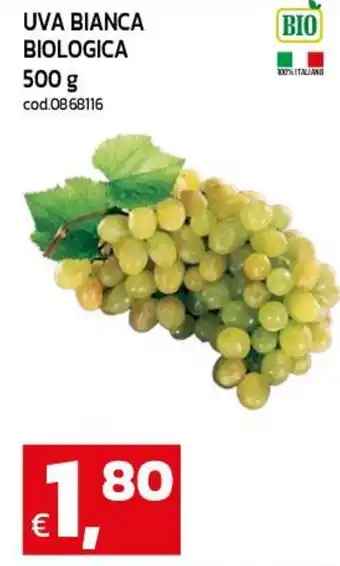 Uva bianca biologica