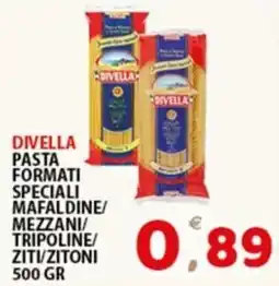 Premium Supermercati Divella pasta formati speciali offerta