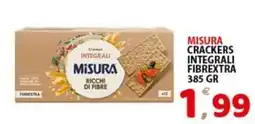 Premium Supermercati Crackers integrali Misura offerta