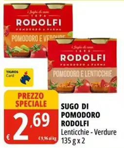 Tigros Sugo di pomodoro Rodolfi Lenticchie - Verdure offerta