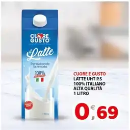 Mio Market Cuore e Gusto Latte UHT P.S. offerta