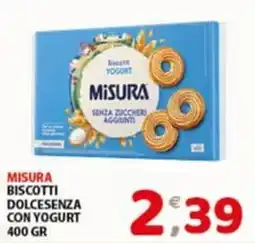 Mio Market Misura biscotti dolcesenza con yogurt offerta