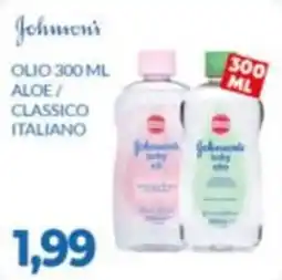 GeD Shopping Johnson's Olio Aloe / Classico Italiano offerta