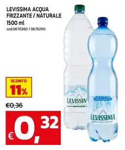 C+C maxigross Acqua frizzante Levissima offerta