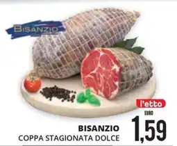 Mazzeo Supermercati Bisanzio Coppa Stagionata Dolce offerta