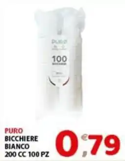 Mio Market Puro bicchiere bianco offerta