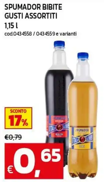 Spumador bibite gusti assortiti