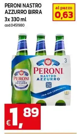 C+C maxigross Peroni Nastro Azzurro birra offerta