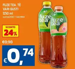 C+C maxigross Fuze tea offerta