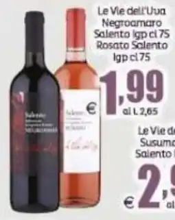 Elite Le Vie dell'Uva Negroamaro Salento Igp offerta
