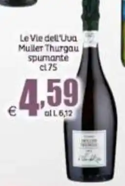 Elite Le Vie dell'Uva Muller Thurgau spumante offerta