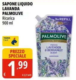 Tigros Sapone liquido lavanda Palmolive offerta