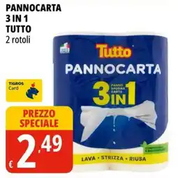 Tigros Tutto Pannocarta 3 in 1 offerta