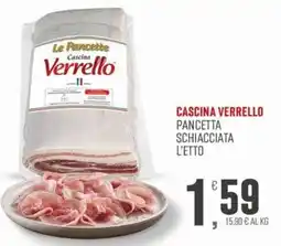 Marketpiù Cascina Verrello Pancetta Schiacciata offerta