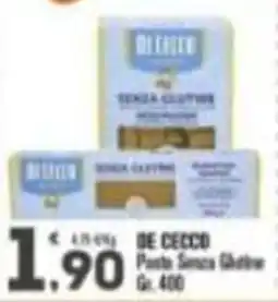 Punto é market De Cecco Pasta Senza Glutine offerta