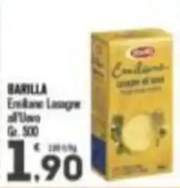 Punto é market Barilla Esclusive Lasagne all'Uovo offerta