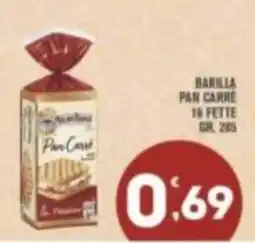 Punto é market Barilla Pan Carre offerta