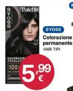 Ingroshop Syoss Palette Colorazione permanente offerta