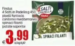 Elite Findus 4 Salti in Padella piselli fantasia contorno mediterraneo spinaci filanti patate saporite offerta