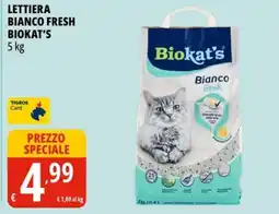 Tigros Lettiera bianco fresh biokat's offerta