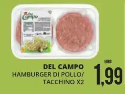 Mazzeo Supermercati Del Campo hamburger di pollo/tacchino offerta