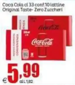 Elite Coca Cola Original Taste Zero Zuccheri offerta