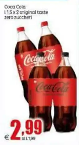 Elite Coca Cola original taste zero zuccheri offerta