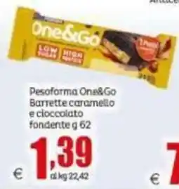Elite Pesoforma One&Go Barrette caramello e cioccolato fondente offerta
